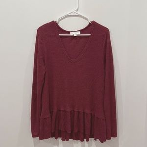 Anthropologie Eri + Ali Ruffled Swing Tunic